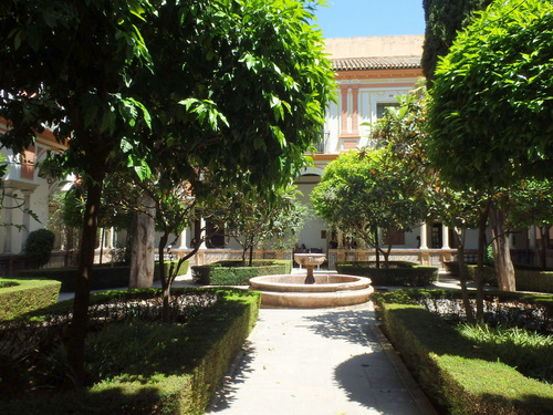 Outside Courtyard.